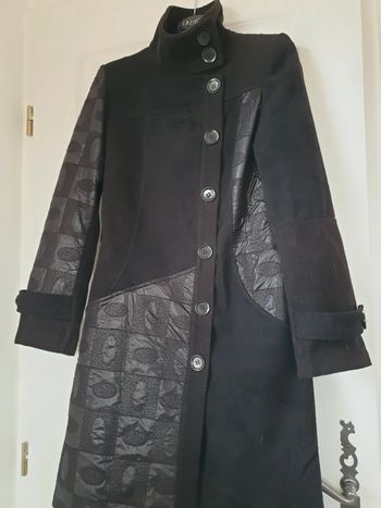 Manteau long damassé - Taille M