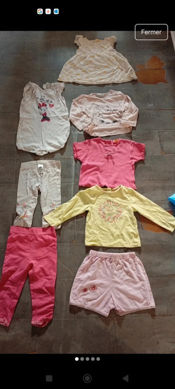 Lot 18 mois filles printemps été