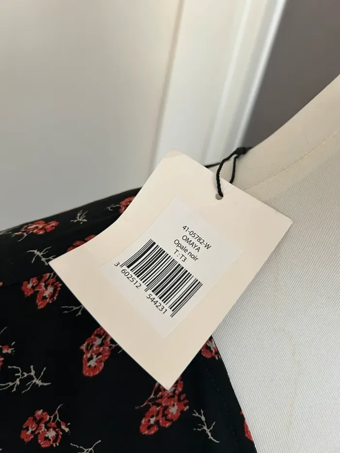 Ange robe voilée, imprimée, florale, femme, taille 3/40 Neuf avec étiquette - photo numéro 2