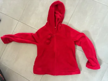 Veste polaire rouge Etam
