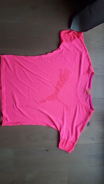 Tee shirt de sport puma rose fluo