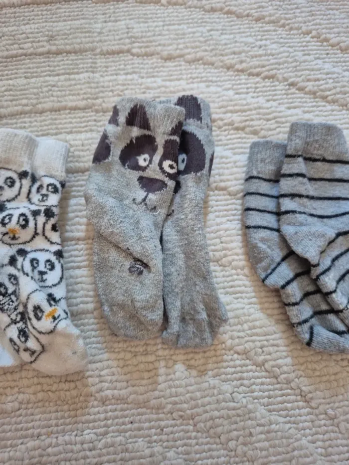 3 paires de chaussettes taille 15/16 - photo numéro 3