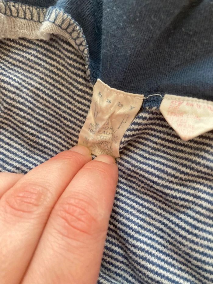 🌟 Combinaison rayée Baby Gap - Taille nouveau-né 🌟 - photo numéro 5