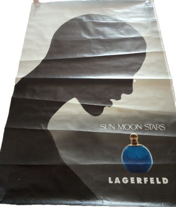 ⭐ Affiche Abribus Lagerfeld Sun Moon Stars – 175x119 cm – 1995