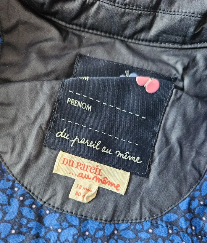 Jolie imperméable veste mi saison bébé fille 18 mois - photo numéro 3