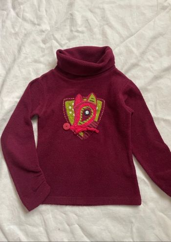 Pull polaire col roulé