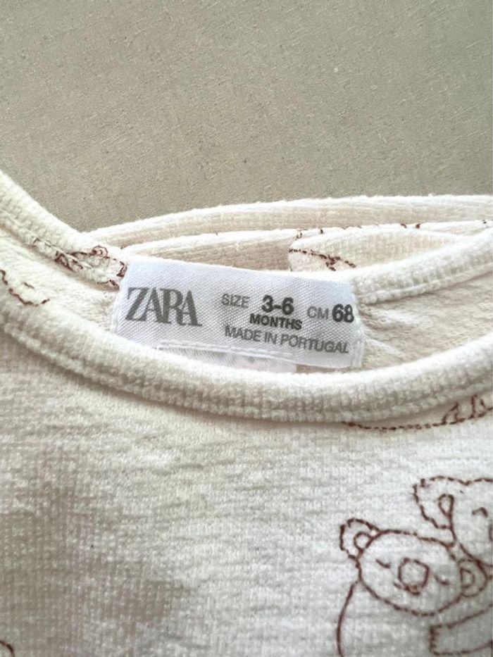Ensemble bébé pantalon + haut animaux Zara 68cm - photo numéro 5