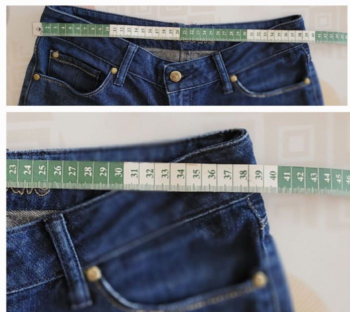 Corleone  Couture Jean TFr38-Coupe Ajustée & Mid Rise-Bleu Denim Brut aux Reflets dorés en TBE - photo numéro 6