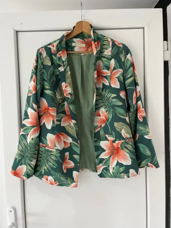 Blazer à fleurs