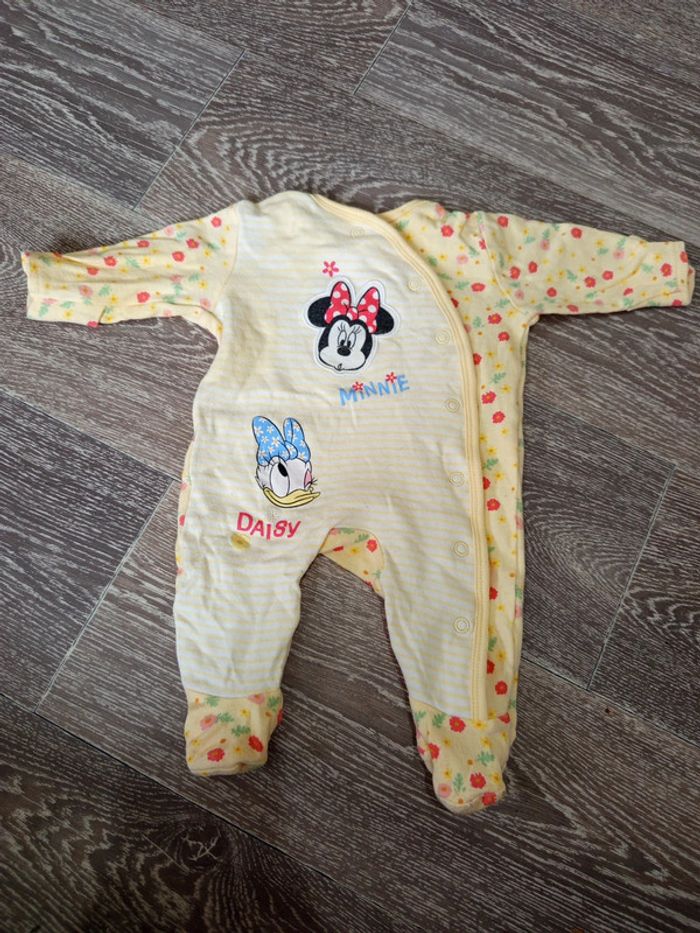 Pyjama Disney Minnie jaune 1 mois