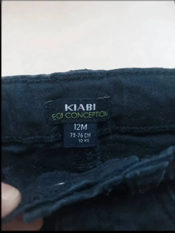 Jean bleu brut Kiabi garçon 12 mois - photo numéro 2