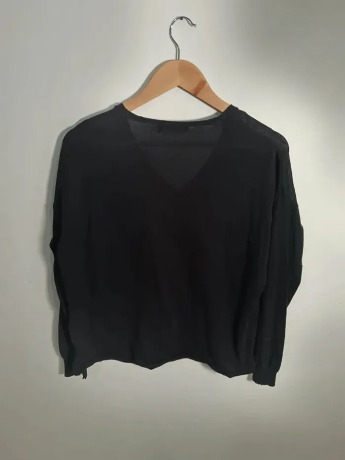 C10 pull noir Mango L - photo numéro 2