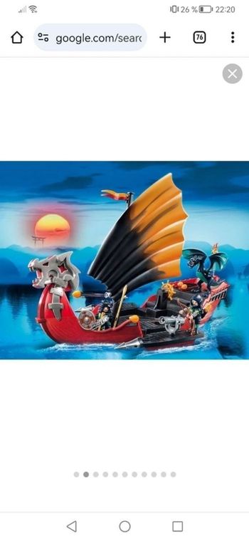 PLAYMOBIL 5481 Vaisseau d'Attaque du Dragon