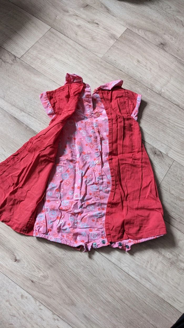 Combi-short effet robe rouge 18 Mois - photo numéro 8