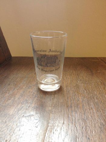 Mini verre imprimé château 