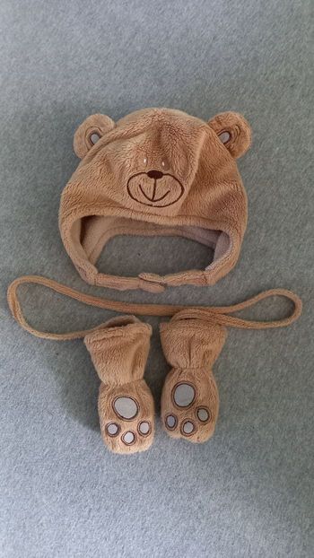 Ensemble bonnet + moufles
