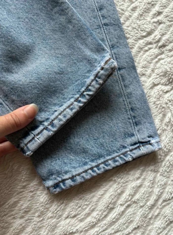 Jean Lévis 534 vintage 90s bleu clair taille haute coupe droite fuselé slim taille X/34 rare - photo numéro 6