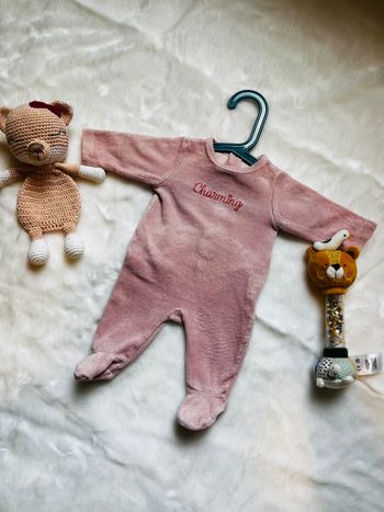 Pyjama 1 mois en velours