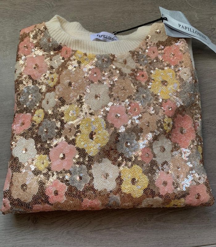 Pull d'hiver 💫💠bi-matière effet vintage