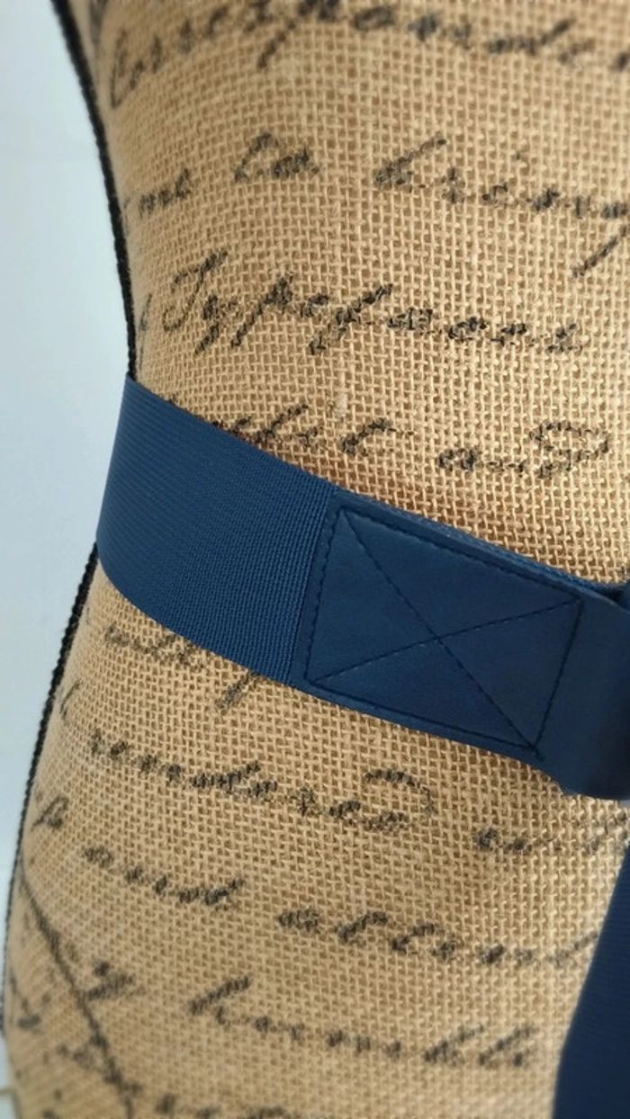 Ceinture ajustable bleu marine synthétique femme 110 cm - photo numéro 7
