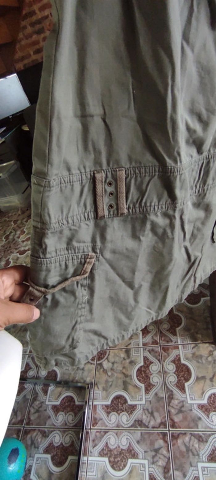 Robe style jeans courte verte - photo numéro 2