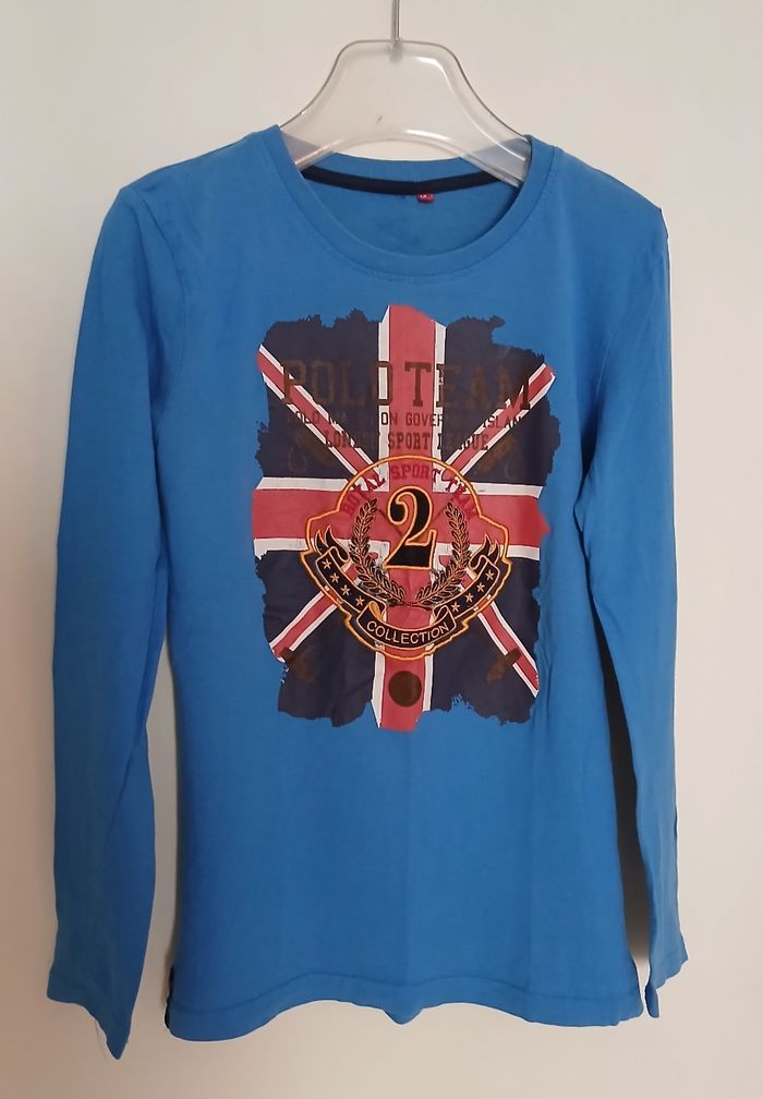 T-shirt bleu taille 14 ans - photo numéro 8