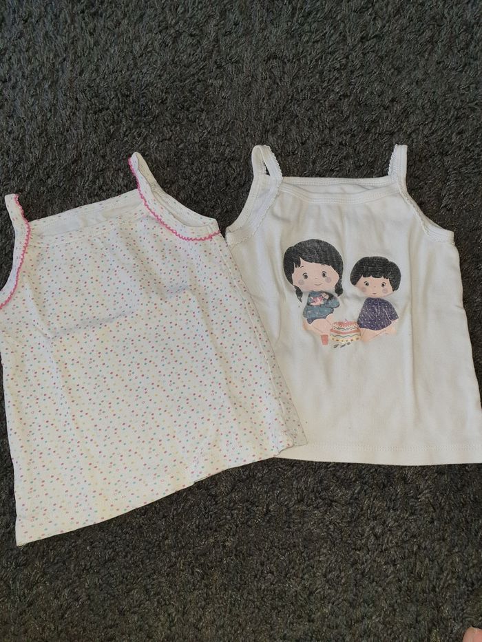 Lot de 4 maillots de corps à bretelles 3 ans - photo numéro 3