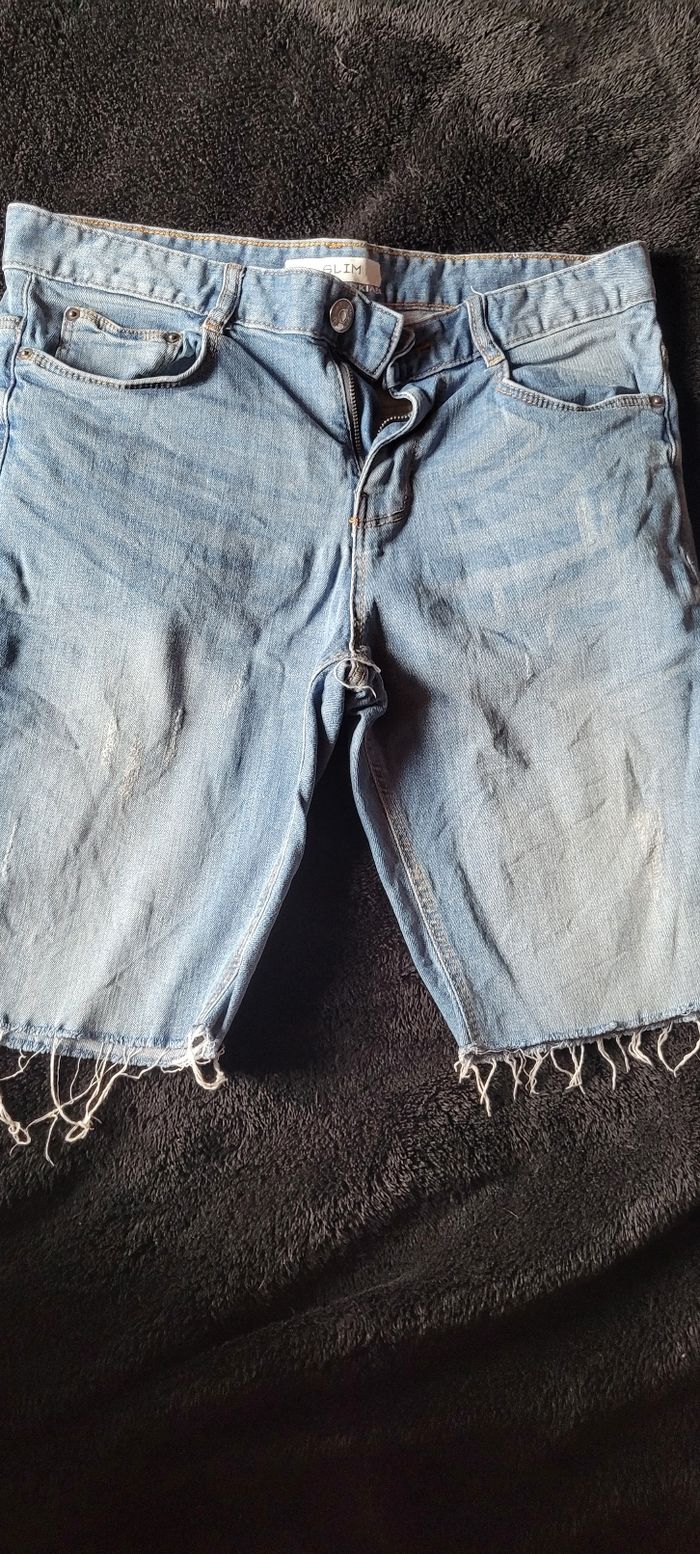 Short long en jean's slim