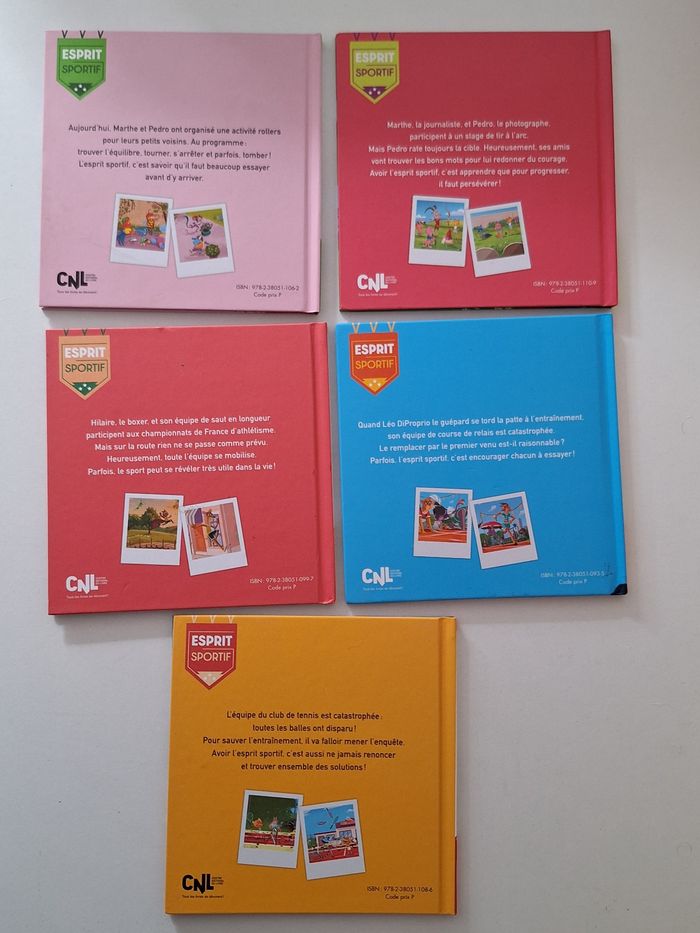 Lot de 5 livres enfant Esprit Sportif - photo numéro 2