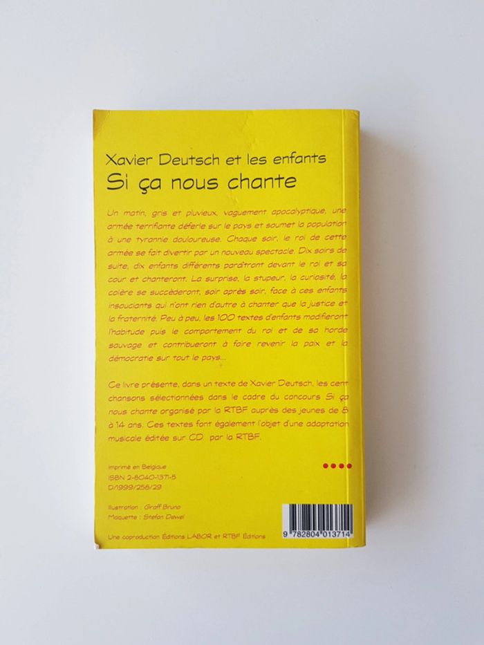 Si ça nous chante - Xavier Deutsch - Neuf ! - photo numéro 2