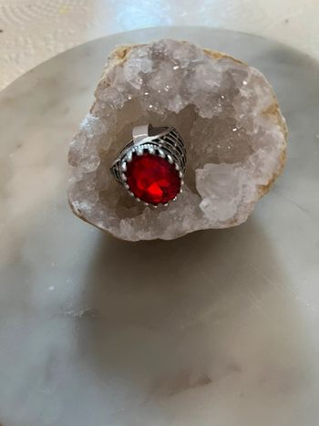 Bague chevalière taille 20 et quartz 💫
