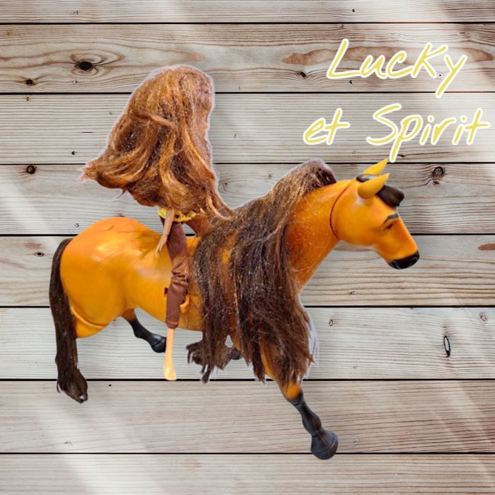 💫 Spirit qui marche + poupée Lucky 👧💖 - photo numéro 2