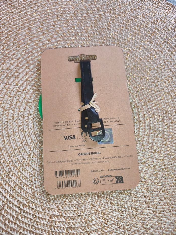 Étiquette bagage jeux olympiques thème foot - photo numéro 2