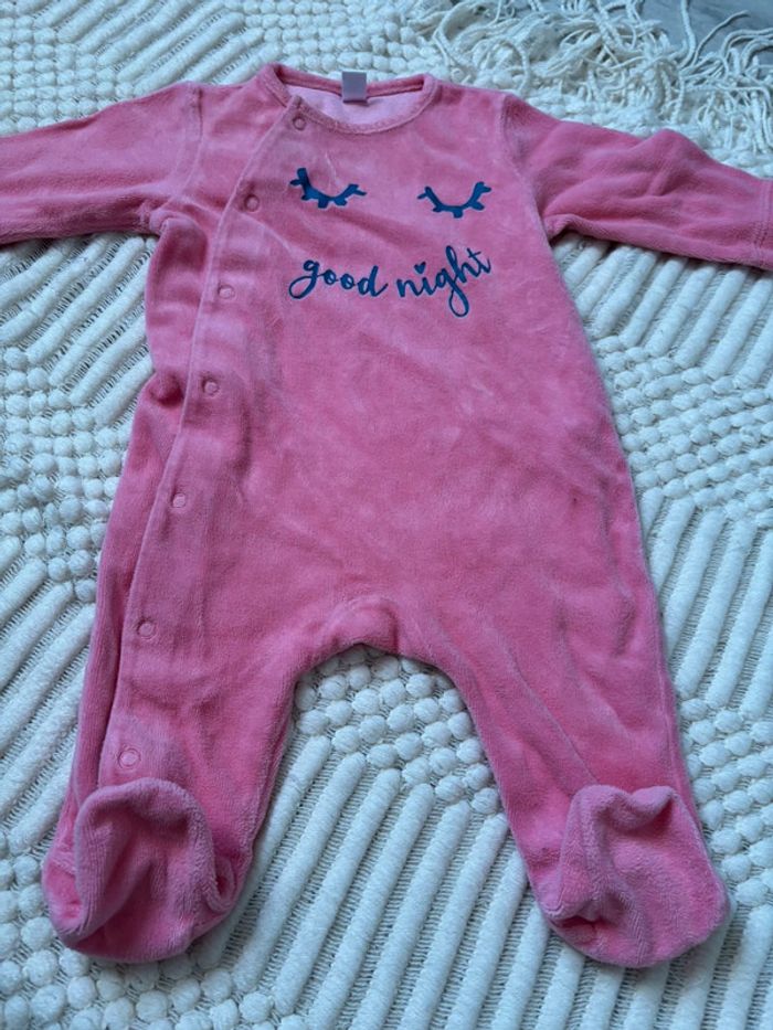 Pyjama fille 6 mois TEX - photo numéro 2