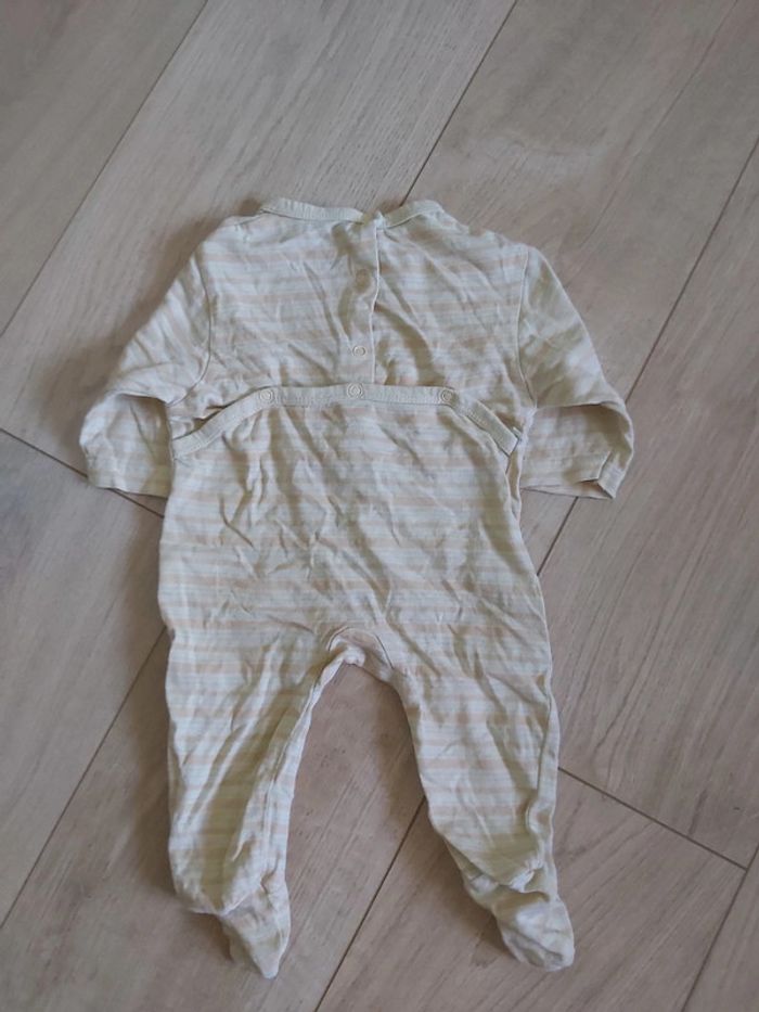 Grenouillère/pyjama coton mixte garçon/fille 3 mois (78) - photo numéro 3