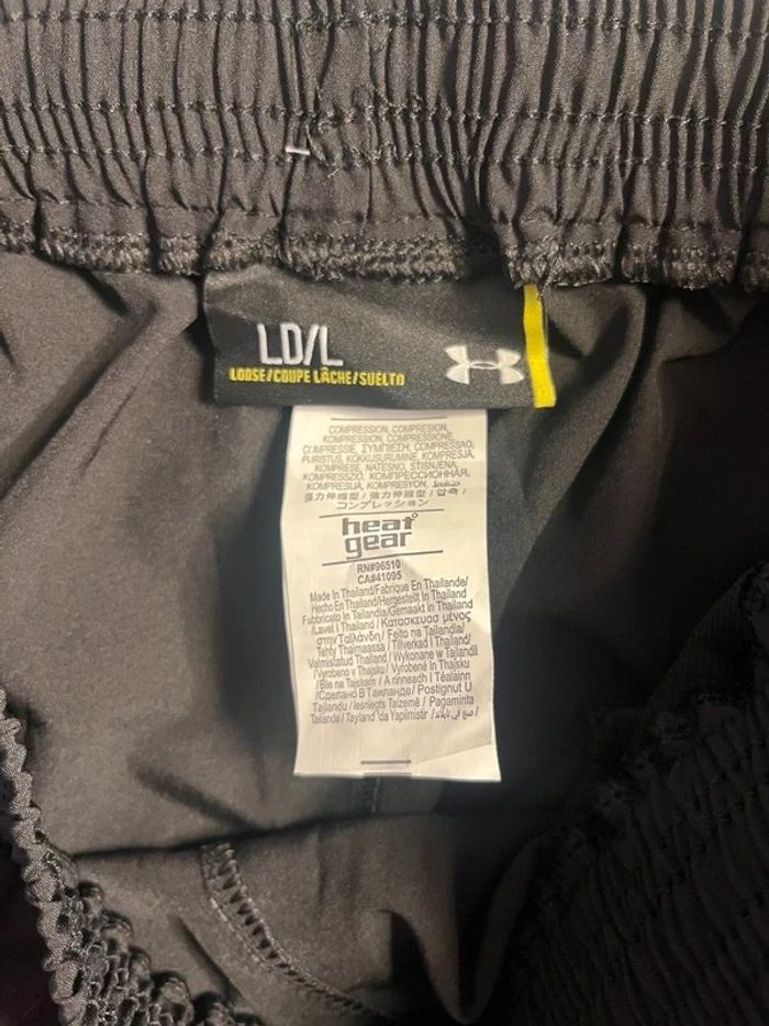 Short Under Armour Reflective Black HeatGear – Taille L - photo numéro 5