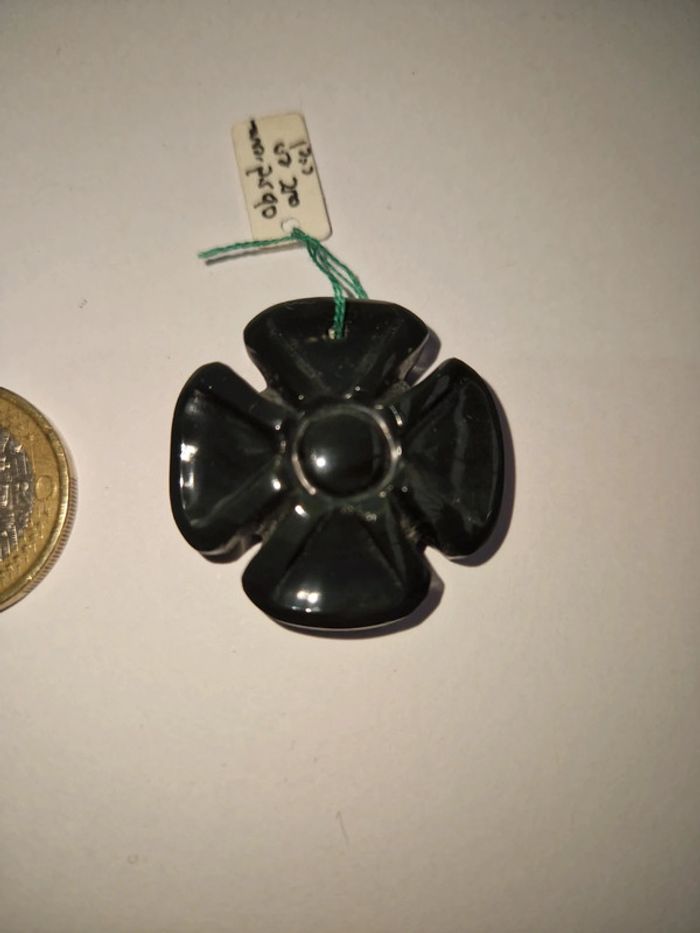 Pendentif obsidienne œil celeste toetihuacan - photo numéro 7