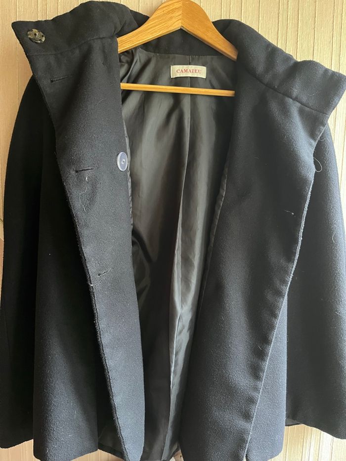 Cape bleu foncé taille 36 - photo numéro 5