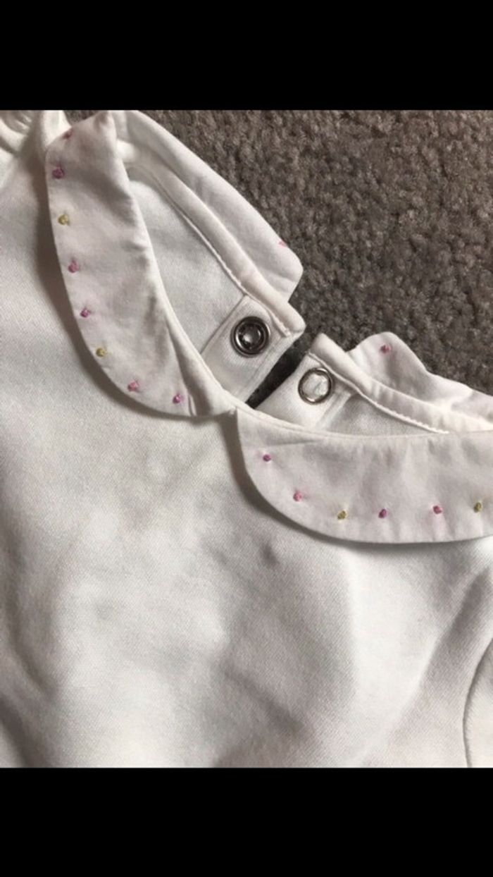 Body Jacadi blanc col Claudine 3 mois - photo numéro 2