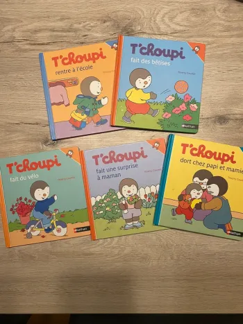 Lot de 5 livres T choupi