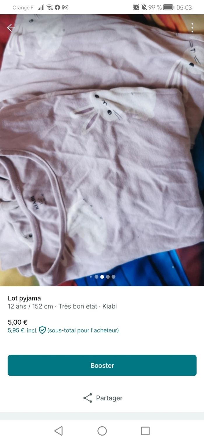 Lot pyjama - photo numéro 3