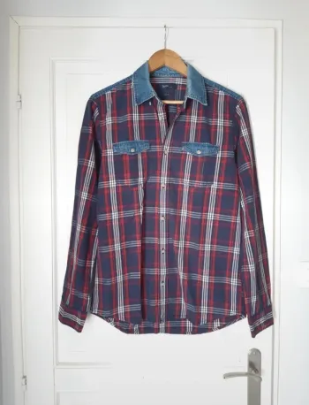 Chemise à carreaux Jules M