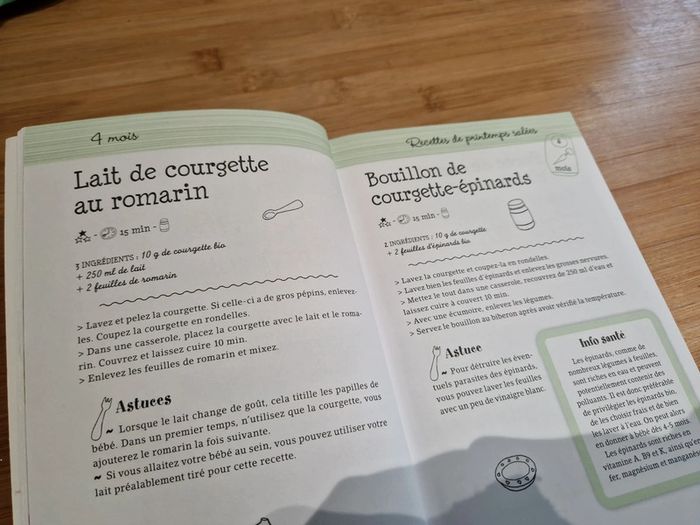 Livre recettes bébé  de 4 mois à 3 ans - photo numéro 7