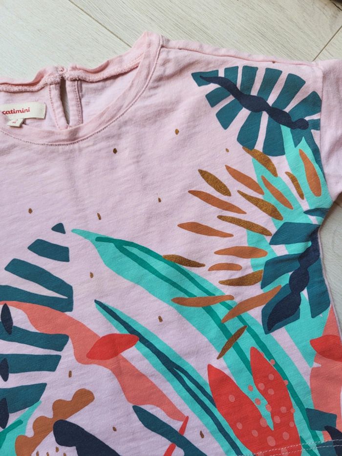 Tee shirt croc top catimini fille 2ans - photo numéro 2
