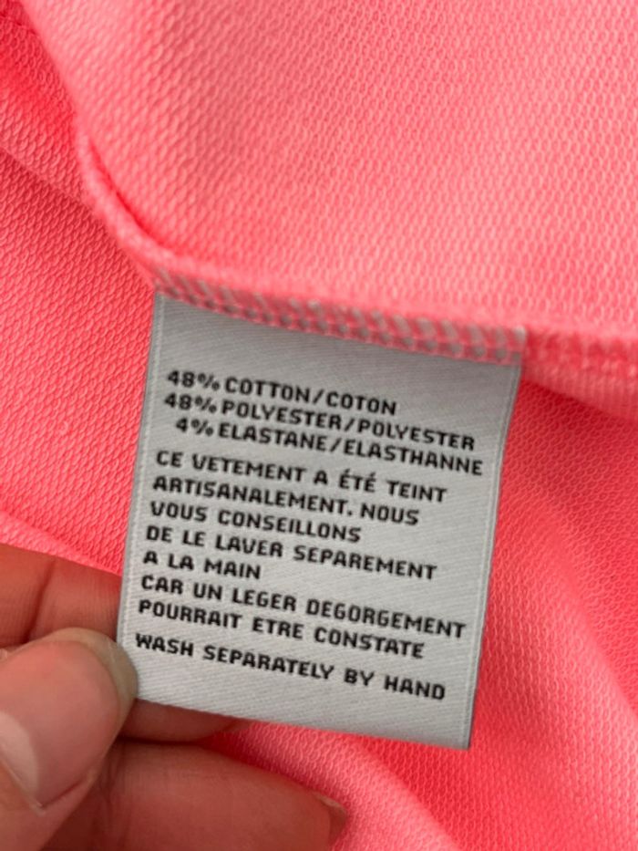 Sweat à zip et capuche rose French Terry 18.18 - photo numéro 6