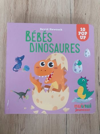 Livre pop-up bébés dinosaures