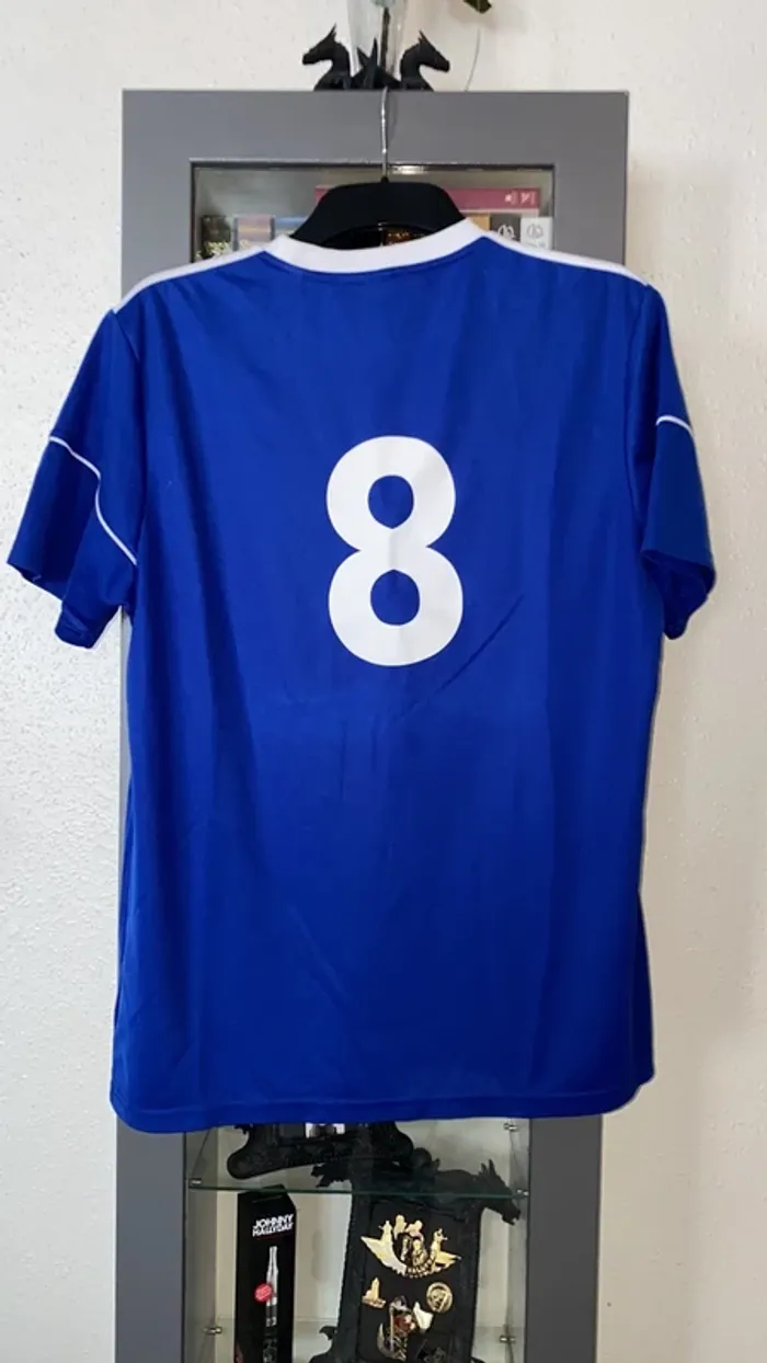 maillot de foot bleu Adidas racing club de strasbourg numéro 8 taille L - photo numéro 5