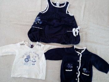 Ensemble Robe + tee-shirt + gilet Sergent Major (réf perso F-B60)(familleac72)