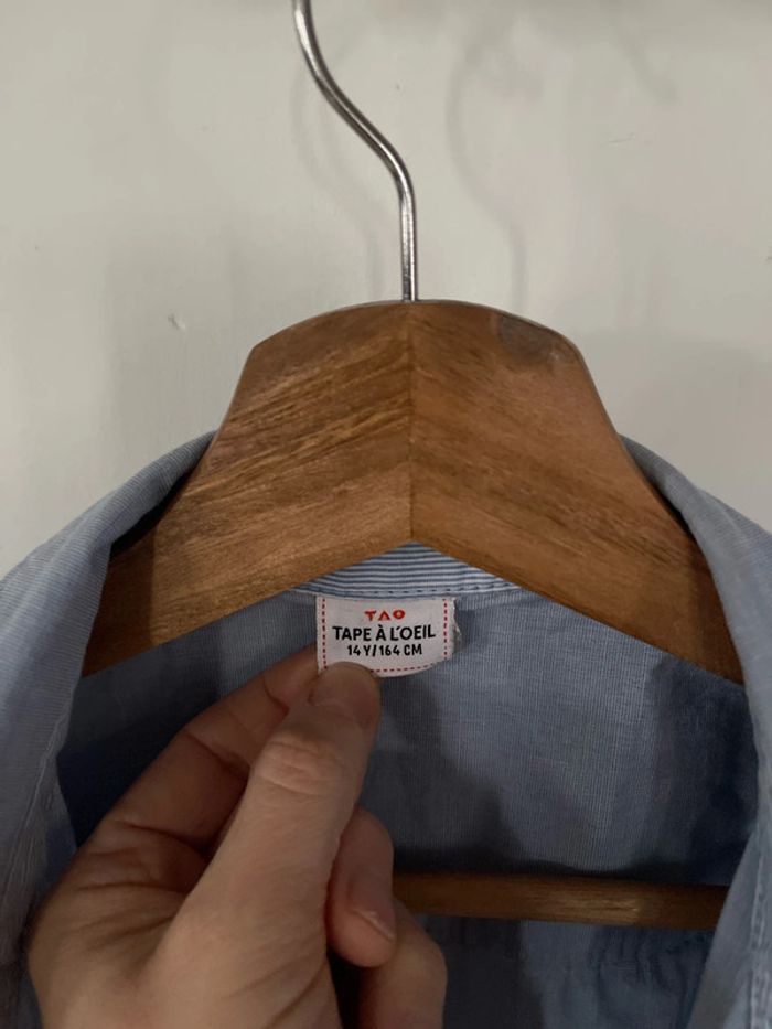 Chemise bleue tape-à-l’œil - photo numéro 2