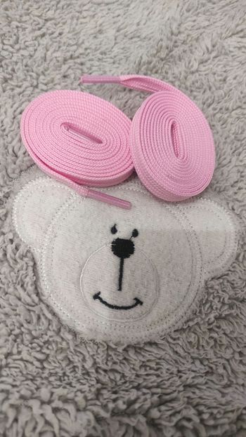 🌸 Lacets plats larges rose – 120 cm